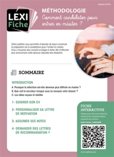 Méthodologie : comment candidater pour entrer en master ? - Raphaël Costa