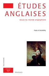 Etudes anglaises, n° 72-1. Poets of sensibility