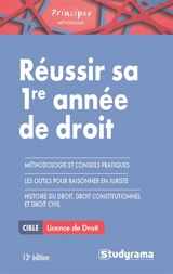 Réussir sa première année de droit - Raphaël Contini