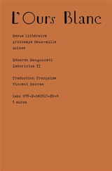 Ours blanc (L'), n° 6. Laborintus II - Edoardo Sanguineti
