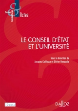 Le Conseil d'Etat et l'université