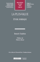 La plus-value : étude juridique - Benoît Chaffois