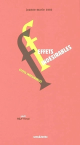 Effets indésirables - Jeanne-Marie Sens
