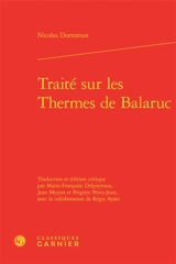 Traité sur les Thermes de Balaruc - Nicolas Dortoman