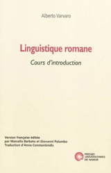 Linguistique romane : cours d'introduction - Alberto Varvaro