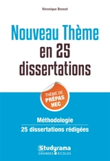 La mémoire en 25 dissertations : thème de prépas HEC : méthodologie, 25 dissertations rédigées - Véronique Bonnet