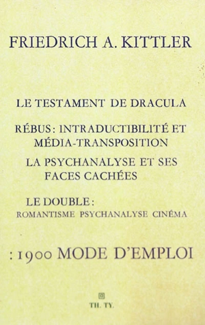 1900 mode d'emploi - Friedrich A. Kittler