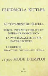 1900 mode d'emploi - Friedrich A. Kittler