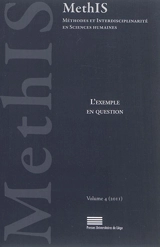 MethIS, méthodes et interdisciplinarité en sciences humaines, n° 4 (2011). L'exemple en question