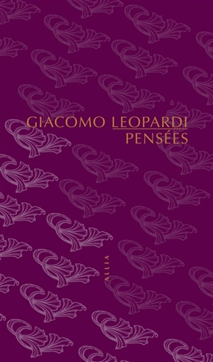 Pensées - Giacomo Leopardi