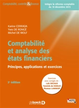 Comptabilité et analyse des états financiers : principes, applications et exercices - Karine Cerrada