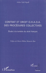 Contrats et droit OHADA des procédures collectives - Aziber Seïd Algadi