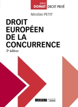 Droit européen de la concurrence - Nicolas Petit