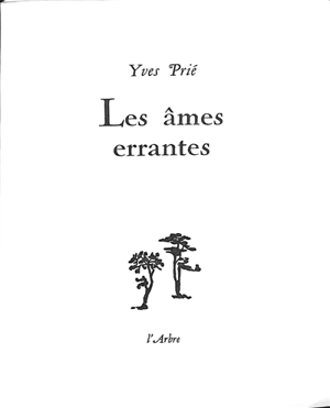 Les âmes errantes - Yves Prié