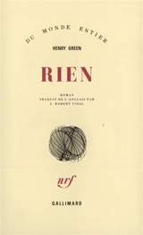 Rien - Henry Green