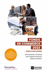 Fonds de commerce 2023 : ce qu'il faut savoir - Martine Béhar-Touchais