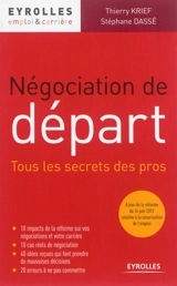 Négociation de départ : tous les secrets des pros - Thierry Krief