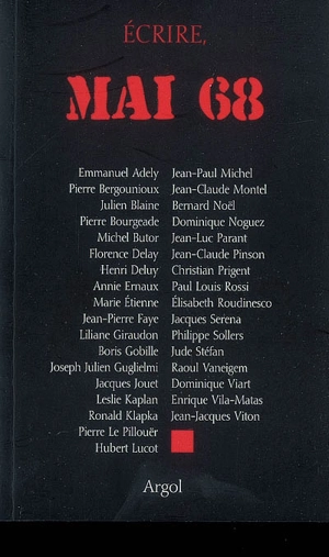 Ecrire, Mai 68