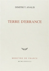 Terre d'errance - Dimitris T. Analis