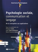 Psychologie sociale, communication et langage : de la conception aux applications