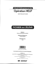 Opération help : Sylvie Reynard-Candie - Société d'édition et de diffusion pour la recherche et l'action pédagogique