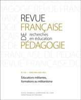 Revue française de pédagogie, n° 215. Educations militantes, formations au militantisme