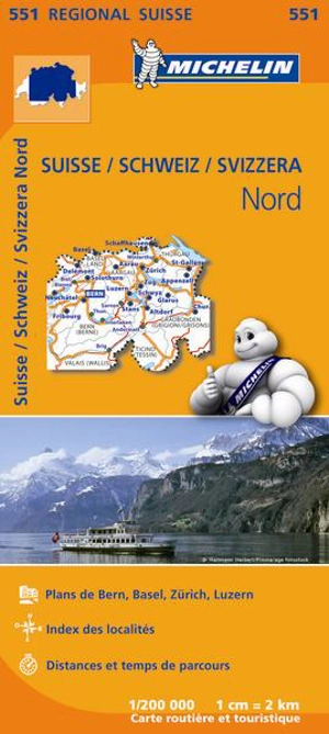 CARTE REGIONALE SUISSE / SCHWEIZ / SVIZZERA - NORD - Collectif