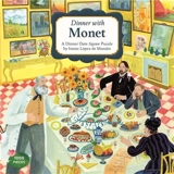 Dinner with Monet A 1000 Piece Dinner Date Jigsaw Puzzle - Iratxe Lopez de Munain