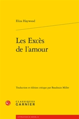 Les excès de l'amour - Eliza Haywood