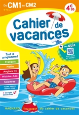 Cahier de vacances du CM1 au CM2, 9-10 ans : tout le programme ! - Alain Charles