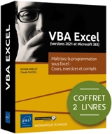 VBA Excel (versions 2021 et Microsoft 365) : maîtrisez la programmation sous Excel : cours, exercices et corrigés : coffret de 2 livres - Michèle Amelot