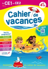 Cahier de vacances du CE1 au CE2, 7-8 ans : tout le programme - Christian Redouté