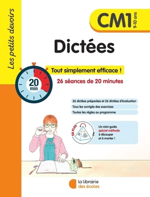 Dictées CM1, 9-10 ans : 26 séances de 20 minutes - Pierre Tribouillard