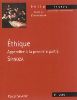 Ethique : appendice à la première partie - Baruch Spinoza