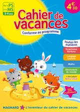 Cahier de vacances de la PS à la MS, 3-4 ans : toutes les matières : conforme au programme - Aurélie Viollier-Perrot