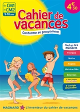 Cahier de vacances du CM1 au CM2, 9-10 ans : toutes les matières : nouveau programme - Alain Charles