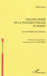 Analyse genre de la politique fiscale au Maroc : cas de l'impôt sur le revenu - Hind Jalal