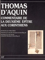 Commentaire de la Deuxième épître aux Corinthiens - Thomas d'Aquin