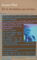 De la révolution aux révoltes - Jacques Ellul