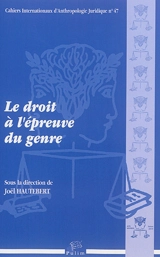 Le droit à l'épreuve du genre : actes du colloque du 7 mai 2015