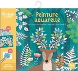 Forêt enchantée : peinture aquarelle. Enchanted forest : watercolour painting. Bosque encantado : pintura con acuarela - Klara Hawkins