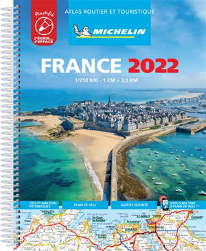 France 2022 : atlas routier et touristique : plastifié - Manufacture française des pneumatiques Michelin