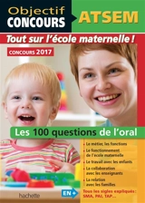 ATSEM, concours 2017 : tout sur l'école maternelle ! : les 100 questions de l'oral - Thierry Vasse