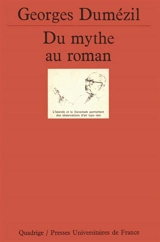 Du mythe au roman : la saga de Hadingus et autres essais - Georges Dumézil