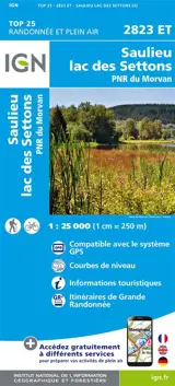 2823ET SAULIEU LAC DES SETTONS PNR DU MORVAN - Collectif