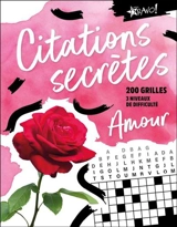 Citations secrètes : Amour : 200 grilles, 3 niveaux de difficulté - Modus Vivendi