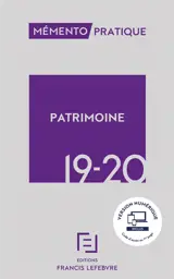 Patrimoine 2019-2020 - Editions Francis Lefebvre