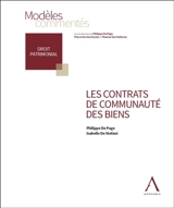 Les contrats de communauté des biens - Philippe De Page