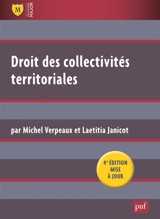 Droit des collectivités territoriales - Michel Verpeaux