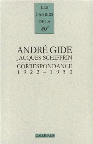 Correspondance (1922-1950) - André Gide